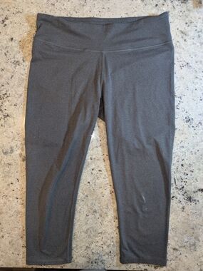 Fabletics Gray High Rise Capri Leggings Women’s M Cropped Activewear